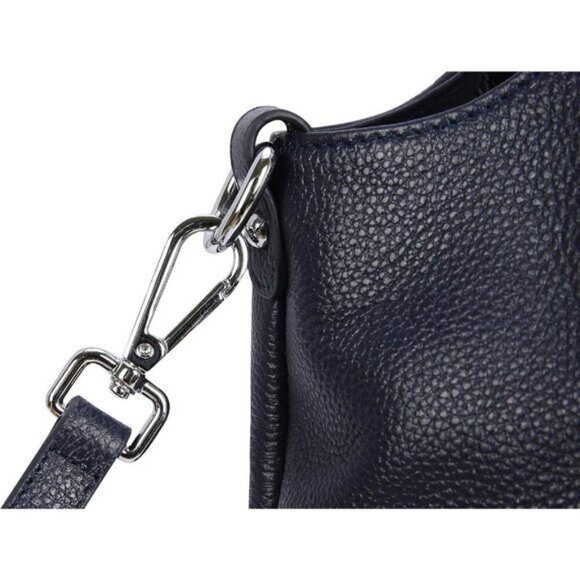 🆕Women Navy Blue Genuine Leather Shoulder Bags Purses Satchel Designer Handbag - Picture 5 of 8